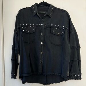 Zara Studded Denim Jacket